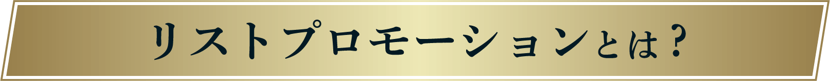 リストプロモーションとは?